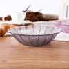Modern European-style fruit plate, snack plate, transparent and simple small round candy plate for home living room Specification image